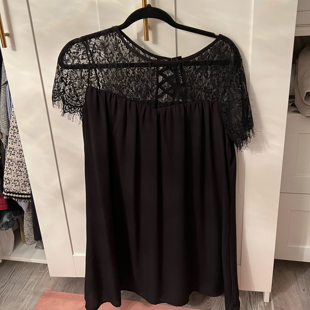 Lace black dress